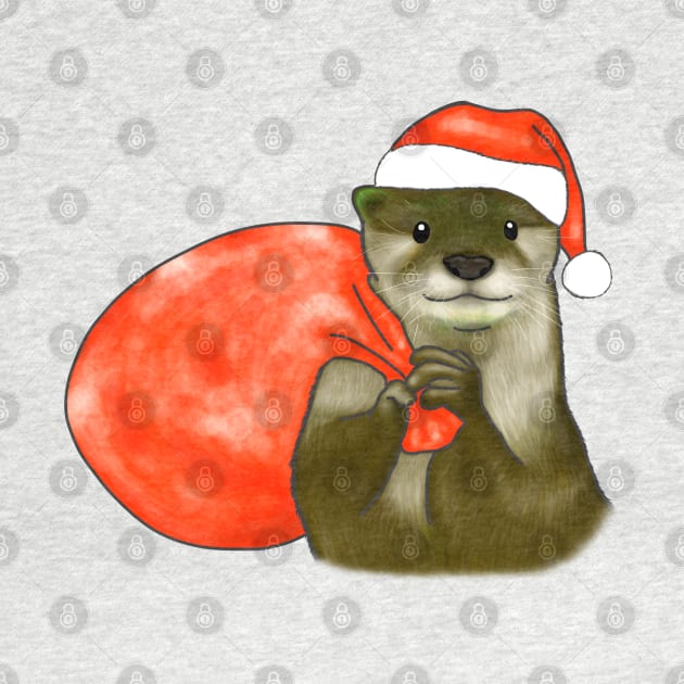 Christmas Otter by OtterFamily